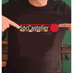 Camisetas Negras "soc casteller"