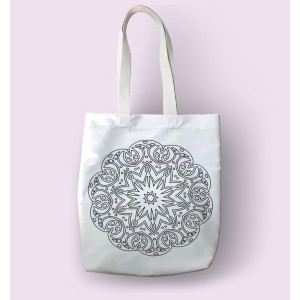 Tote bag amb mandala tapís