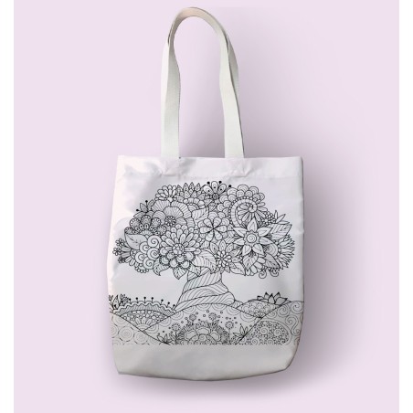 Tote bag amb mandala àrbre