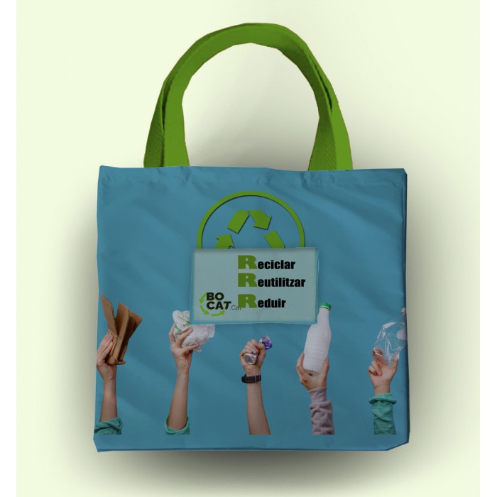Bolsas Reciclables Plegables con manos